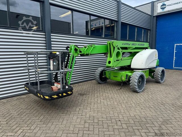 Scharnierende telescopische hoogwerker Niftylift HR21 HYBRID 4X4 hoogwerker Knikarmhoogwerker