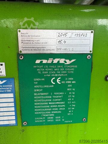 Scharnierende telescopische hoogwerker Niftylift HR21 HYBRID 4X4 hoogwerker Knikarmhoogwerker
