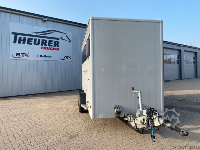 Ló-szállító utánfutó BÖCKMANN 2 Pferdeanhänger Alukoffer/Sattelkammer.