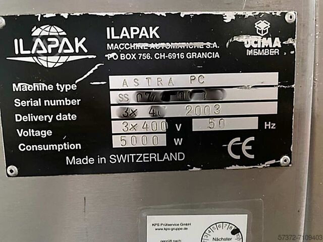 Μηχανή πλήρωσης και σφράγισης εντύπων ILAPAK ASTRA PC