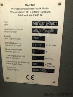 BEARBEITUNGSZENTRUM Makino MCB 1210-A120
