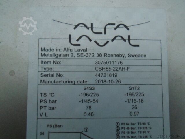 Platenwisselaar Alfa Laval CBH65 22 AH F 20 kw