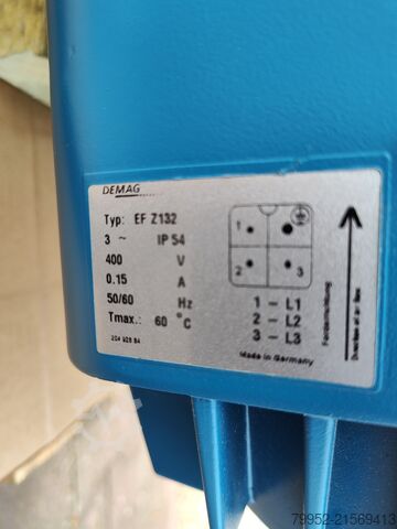 Elektromotor DEMAG ZBA132 B-4 B050 aanbouw A70D