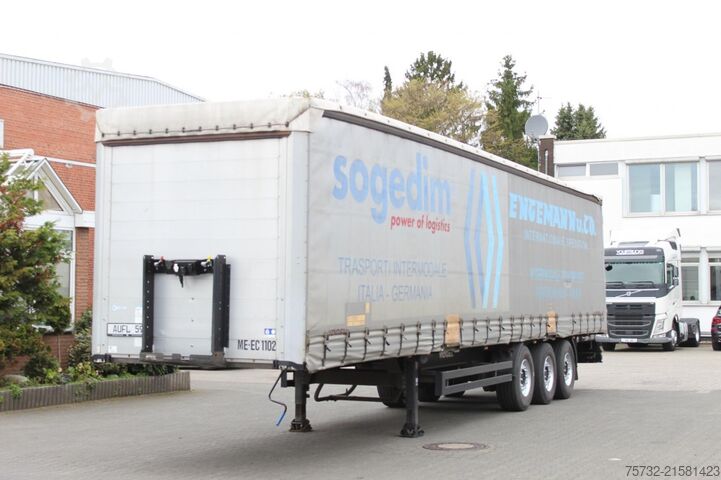 Åben sættevogn med presenning KOEGEL SN 24 Standard Plane   Edscha   SAF   Bordwände