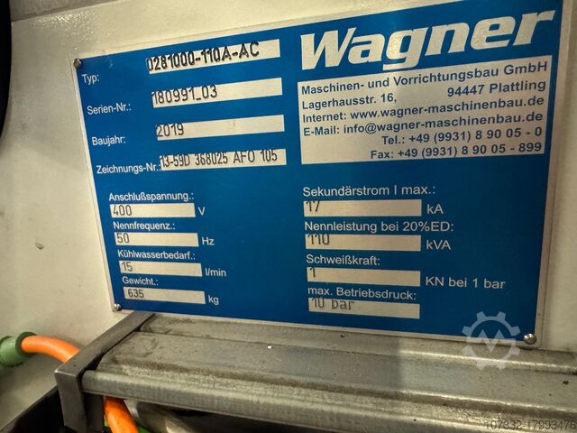 Μηχανή συγκόλλησης σημείων Wagner 0281000-110A-AC