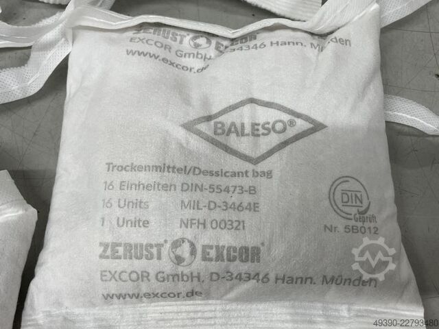 27 kg środka osuszającego do wiązania wilgoci w workach 16TME, woreczki osuszające zgodnie z DIN-554 ZERUST - EXCOR BALESO