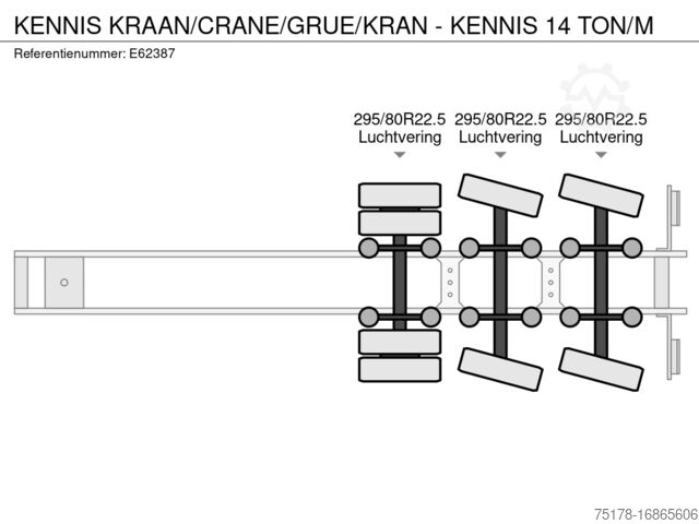 Krejn KENNIS KRAAN/CRANE/GRUE/KRAN - KENNIS 14 TON/M