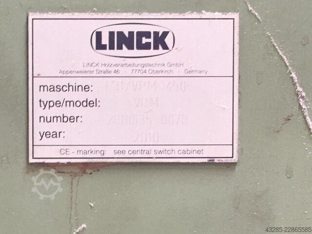 Gată secție de cherestea (staționară) Linck VM50,V30, VS66