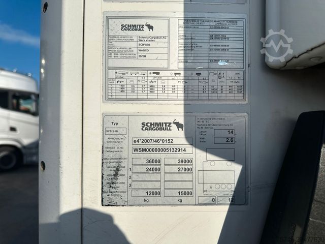 Kühlauflieger SCHMITZ CARGOBULL SKO 24L * DOPPELSTOCK * LIFT * NUR 4.740H * ALU*