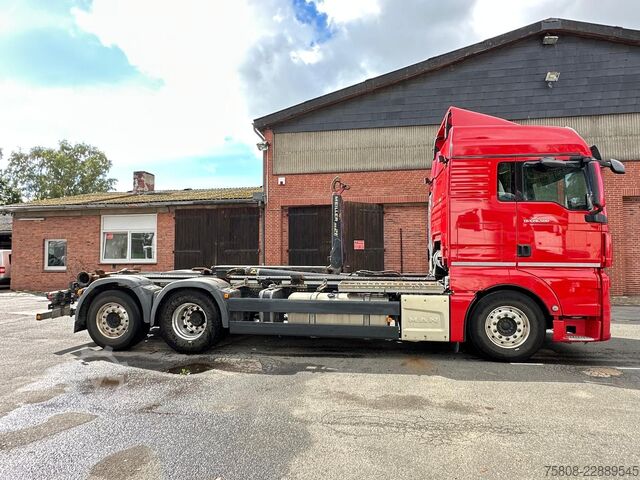 Kamion s kipom s pomičnim kontejnerom MAN TGX 26.500 6x2 Meiller RS21.70 Funk Lift/Lenk