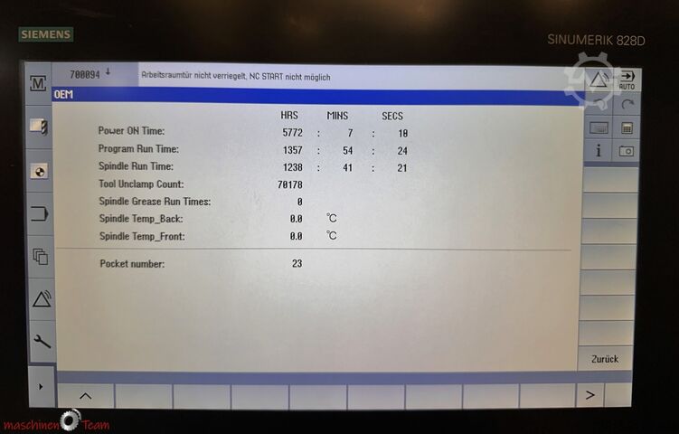 5 eksenli üniversal işleme merkezi QUASER UX 500 C