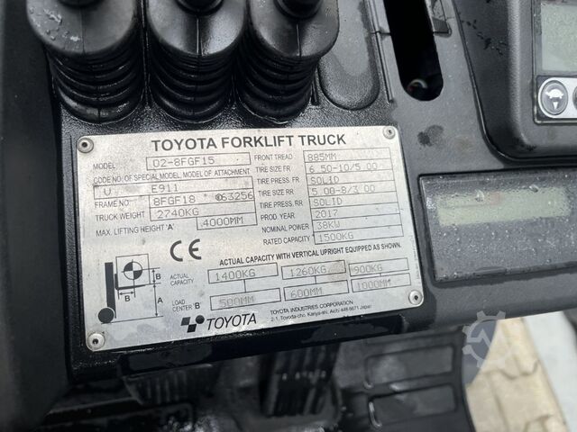  Toyota 8FGF15