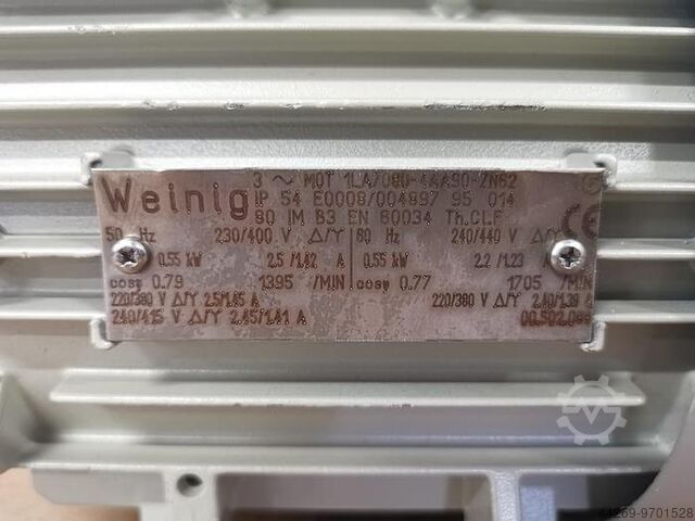 Motor de freno WEINIG / SIEMENS 1LA7080-4AA90-ZN62 WEINIG / SIEMENS 1LA7080-4AA90-ZN62