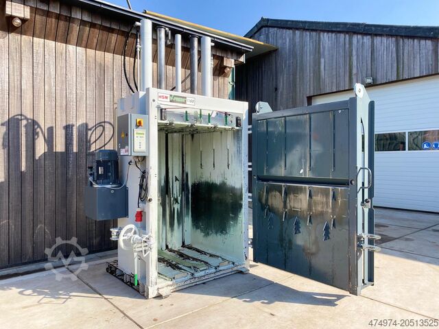 Baler waste press textile press recycle HSM V-Press 1160 Plus