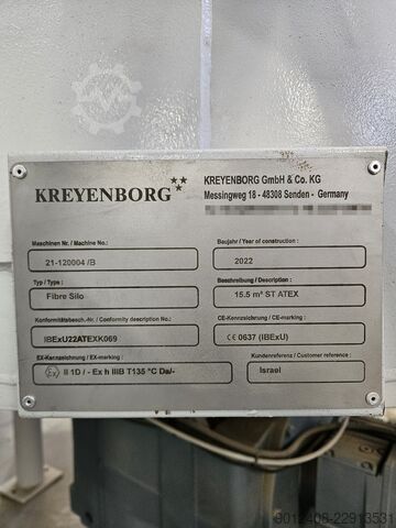 Vezelsilo 15 m³ Kreyenborg GmbH & Co. KG Faser Silo 15 m³