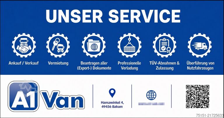 Tilpasset varevogn IVECO Daily 50C16 Kipper Doka, AHK, Meiller, 3,0 Liter