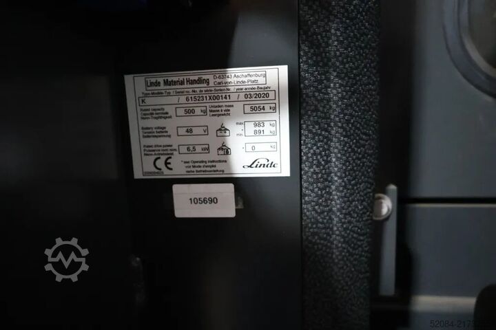 Linde K dar koridor istifleyici Linde K