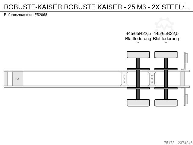 Kaiser ROBUSTE 25 M3 2X STEEL/LAMES SUSP.