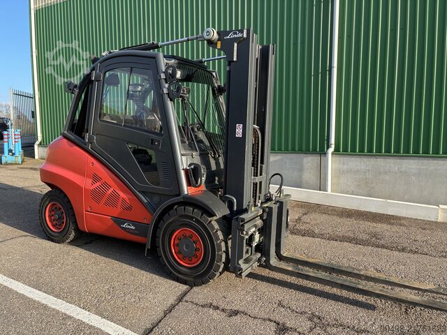 Linde H50T med Kaup gaffelställare Linde H50T
