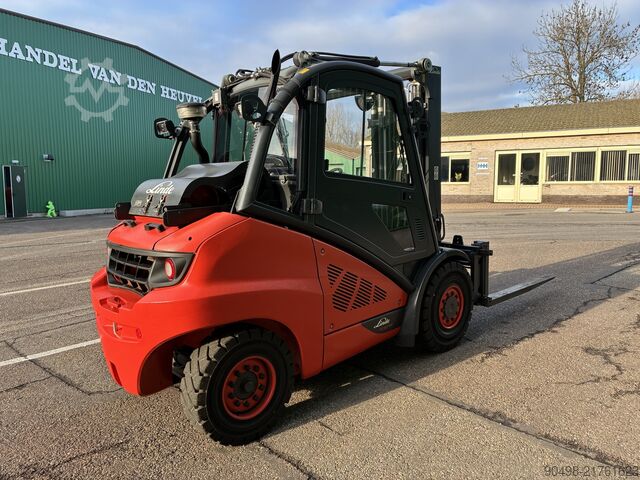 Linde H50T med Kaup gaffelställare Linde H50T