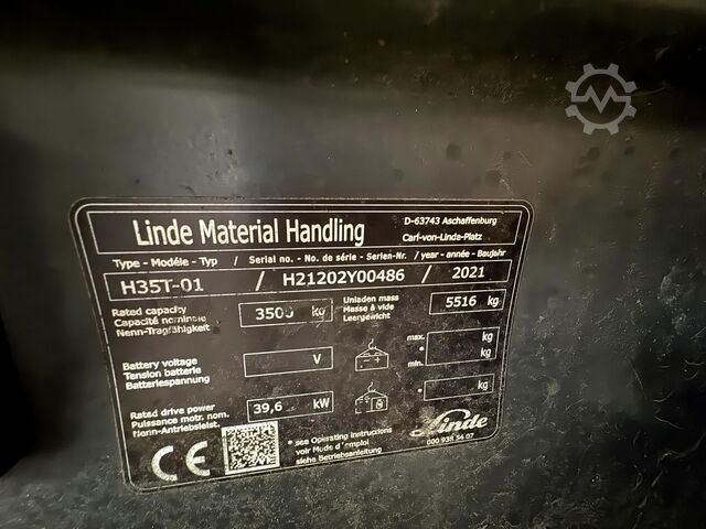 2021 UVV 09/2027 17.634 ώρες Linde H35T