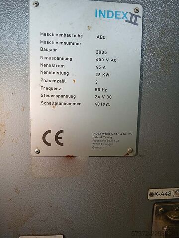 CNC Lathe INDEX-Werke ABC