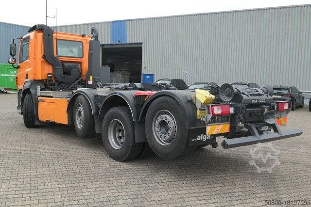 Camión portacontenedores de gancho DAF CF 460 8x2, HLK 20 64.30, Lenk-Lift, Klima