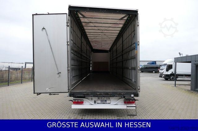 Open oplegger met zeil WIELTON Mega Liftachse Getränke Zertifikat ¤289.-mtl.