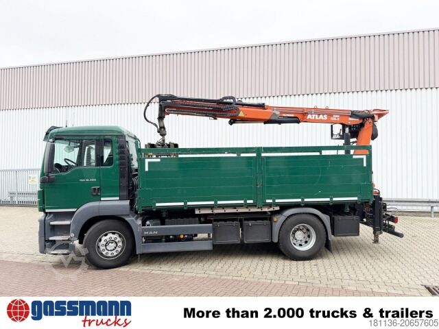 Tipper truck MAN TGS 18.400 4x2 BL, Intarder, Heckkran Terex