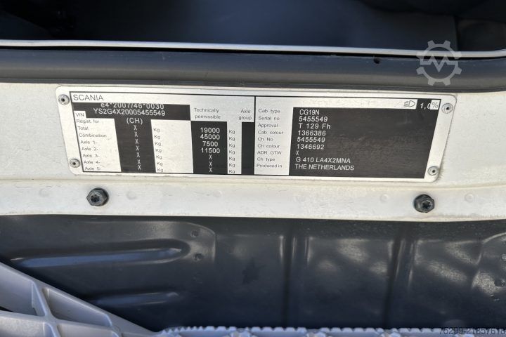 Standard trækkerunit Scania G410 LA 4x2 Retarder / Swiss-Vehicle