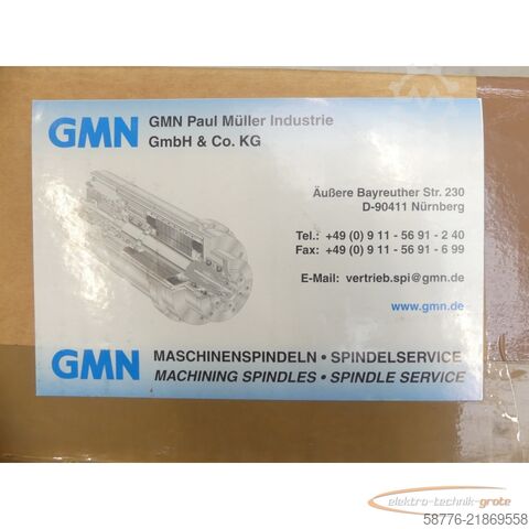 Komponente GMN HF-Spindel HSP150DH 381 12kW / 350Hz 7000rpm 400V SN376010 --