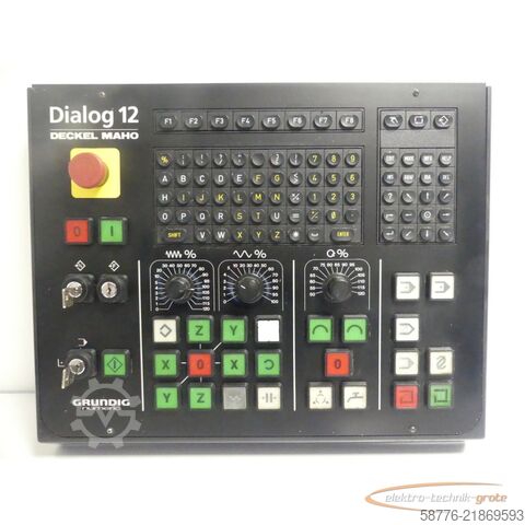 Składnik Grundig Dialog 12 Deckel Maho Bedienfeld / Tastatur für FP4-60