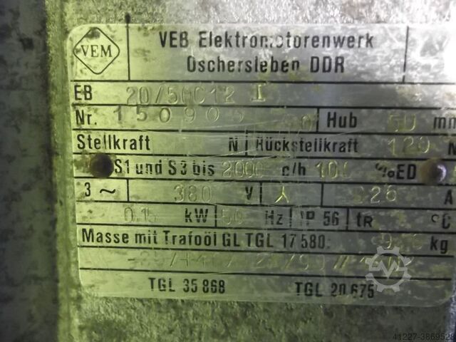 Elektrohydraulisch hefwerktuig VEM EB20/50C12I