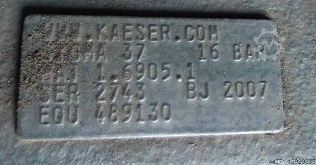 Compresor de tornillo Kaeser DSDX243 132 kW