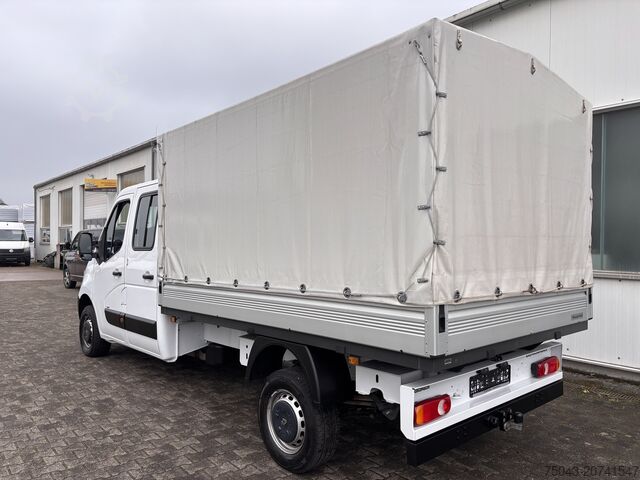Transporter with flatbed & tarpaulin Renault Master 3,5T Plane*Allrad*Klima*1.Hand*