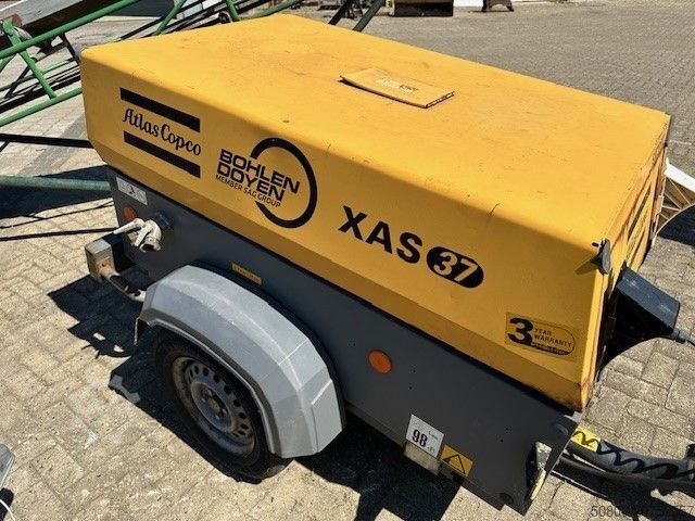 Aanhangwagen ATLAS Atlas-Copco XAS 37, Kompressor, 7bar, Kubota