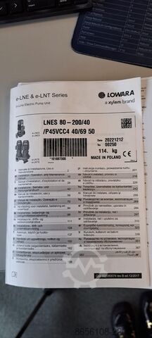 Pompă electrică Lowara PLM4112B5/340 E3