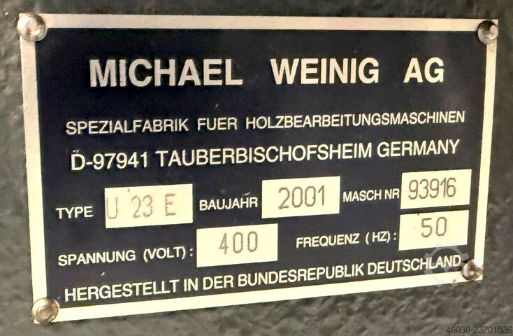 Vierzijdige schaafmachine WEINIG Unimat 23 E