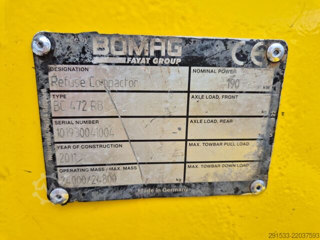 Lerakó tömörítő Bomag BC472 RB - Compactor