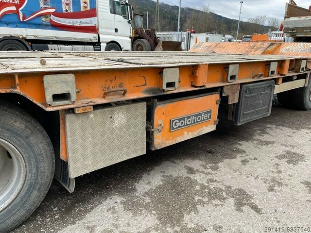 Remorcă cu platformă joasă GOLDHOFER TU4 - 32/80 4 - Ach Tieflader Hydro Rampen Bj 01