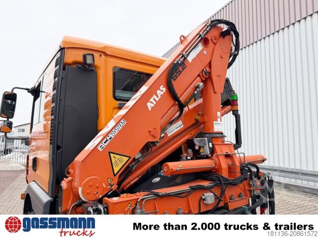 Hákový nosič kontejnerů MAN TGM 16.250 4x2 BL, Kran Atlas AK 65.2-A2L,