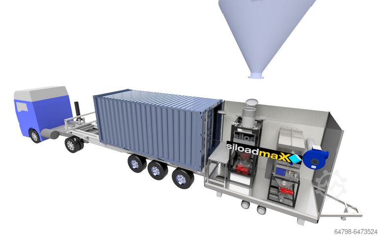 Schüttgüterförderer SiloadmaxX rental & sales GmbH LFS Container Beladung mit Schüttgut