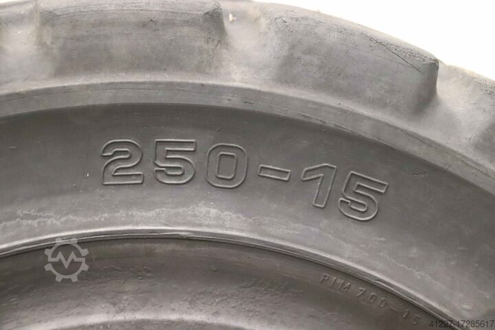 Neumáticos de caucho macizo 2 piezas Bergougnan 250-15 RIM 7.00F-15