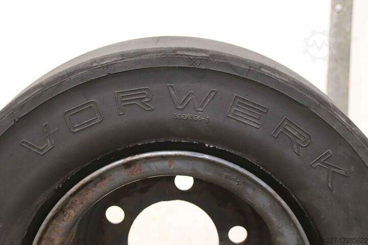 Dæk af massivt gummi 2 stk. Vorwerk Rota 23x9-10 (225/75-10) RIM 6.50 F-10