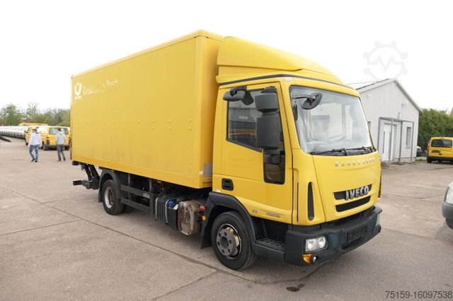 Sandučar iveco EuroCargo ML 75 E 16 P LBW LUFT AUTOMATIK EURO-5 Koffer-Innenlänge 5,5m