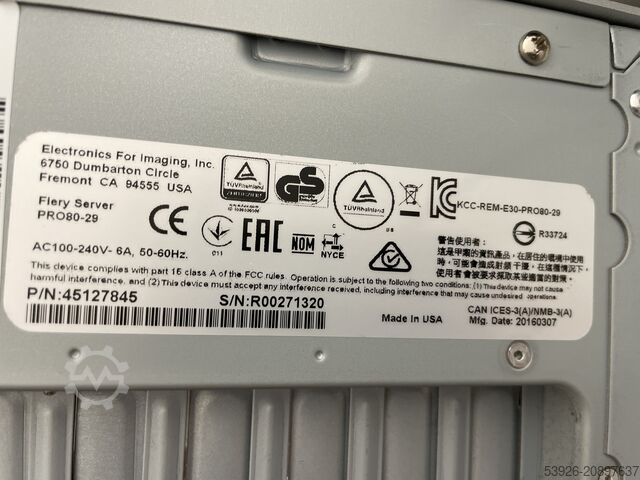 Máquina de impresión digital Xerox Colour C60 incl. Fiery only 223.000 clicks