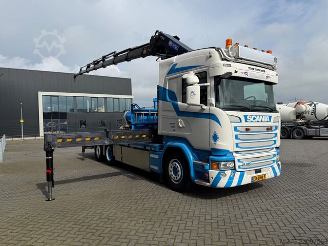 Vrachtwagen met kraan Scania R450 6x2 HMF 5020-K7+2 ,Winch Euro 6