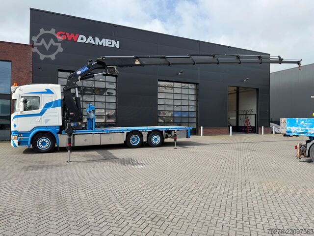 Vrachtwagen met kraan Scania R450 6x2 HMF 5020-K7+2 ,Winch Euro 6