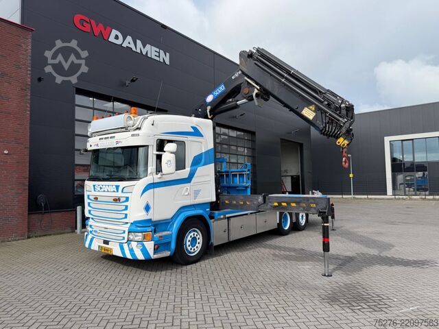 Vrachtwagen met kraan Scania R450 6x2 HMF 5020-K7+2 ,Winch Euro 6
