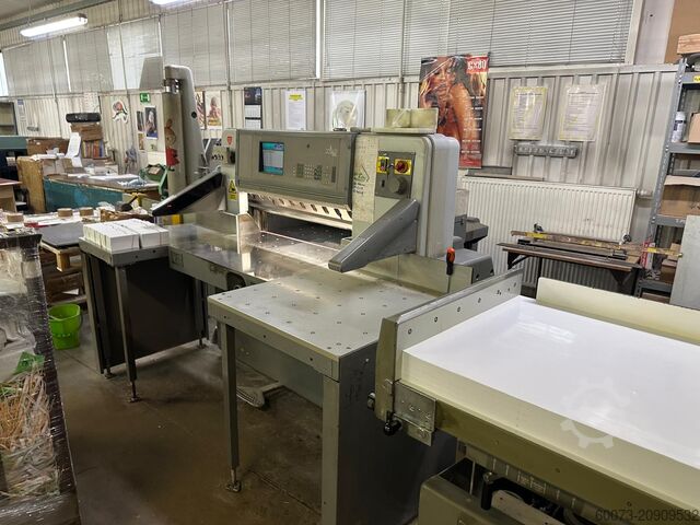 Pappersskärmaskin POLAR 92E Cutting System + RB2 + Elevator